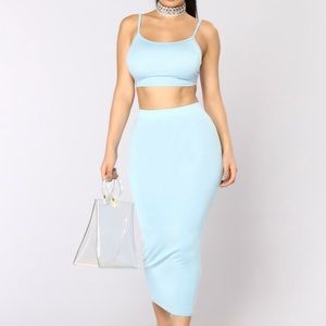 Two piece skirt set